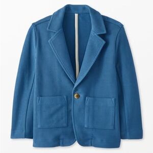 Hanna Andersson Blue Knit Twill Jacket Blazer Sz 4